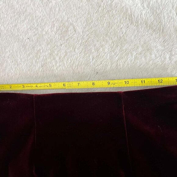 Jovani Homecoming 51450 Burgundy off the shoulder two piece velvet dress size 2 - Picture 5 of 7